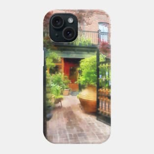 Baltimore MD - Restaurant Courtyard Fells Point Phone Case