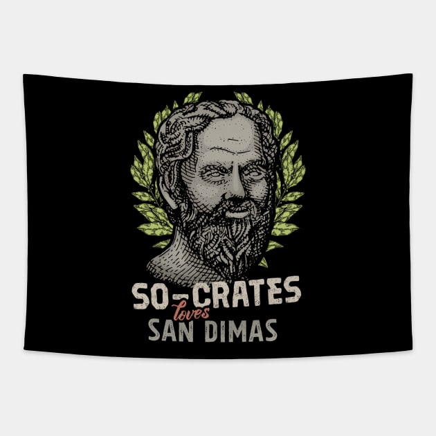 Socrates loves San Dimas Tapestry by barrettbiggers