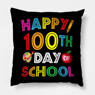 100Th Day Of School Teachers Kids Child Happy 100 Days Pillow