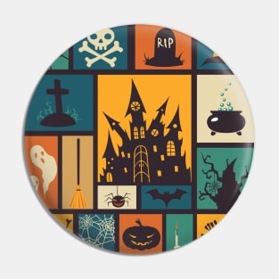 Elements of Halloween Pin