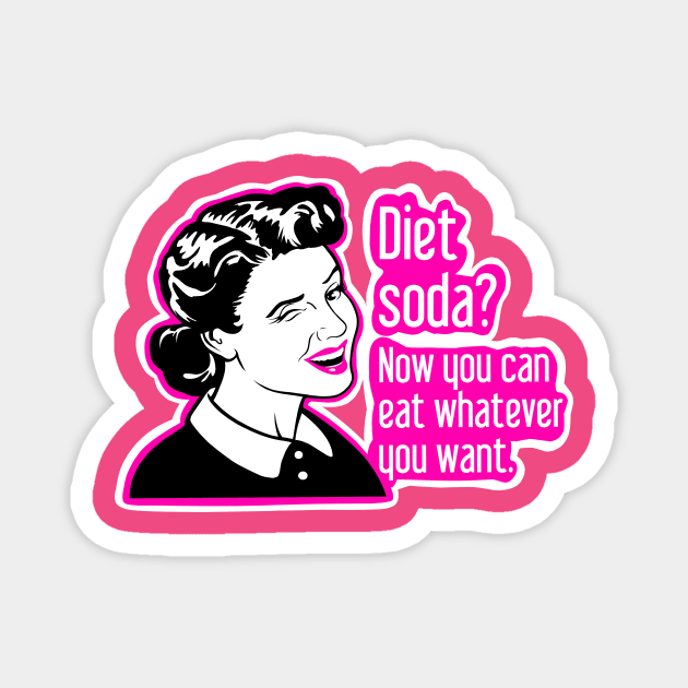 Diet Soda Magnet by TimAddisonArt