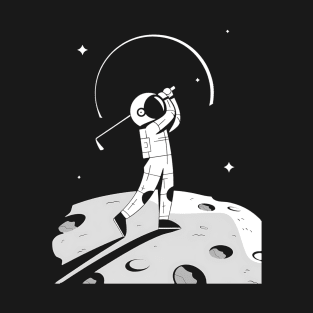 Astronaut Space Golf Player Golfing Lover Golfer Galaxy T-Shirt