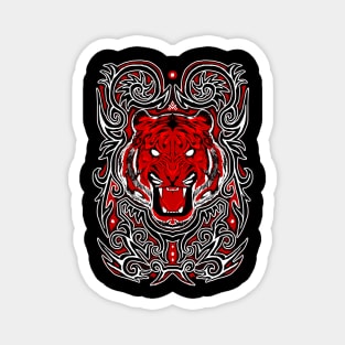 Batak style red tiger Magnet