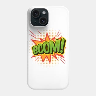 BOOM Comic Book Word Art Phone Case