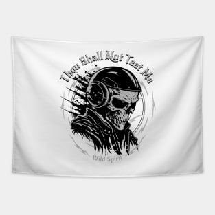 Thou Shall Not Test Me Wild Spirit Quote Motivational Inspirational Tapestry