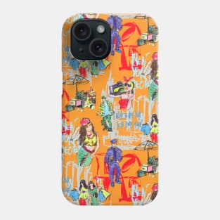 NY LOVE orange Phone Case