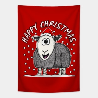 Christmas The Lake District Herdwick Sheep Cumbria Funny Tapestry