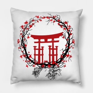 Circle Torii Nature Pillow