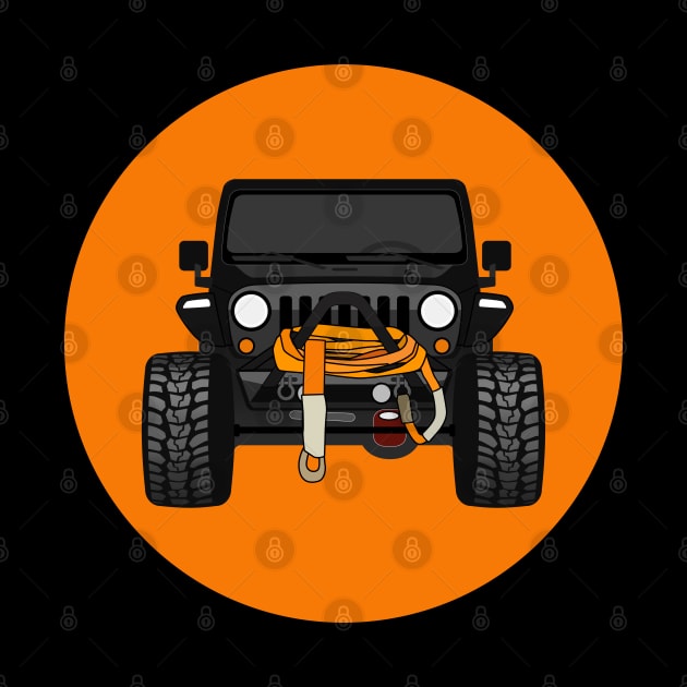 [JEEP]_BLACK_Front 'ORANGE CIRCLE' by sojeepgirl