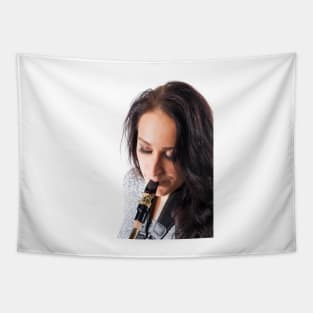 Sax Lady Tapestry