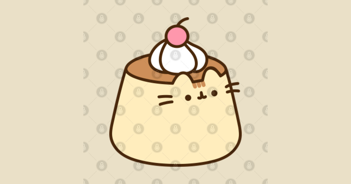 Pudding Cat Cat TShirt TeePublic