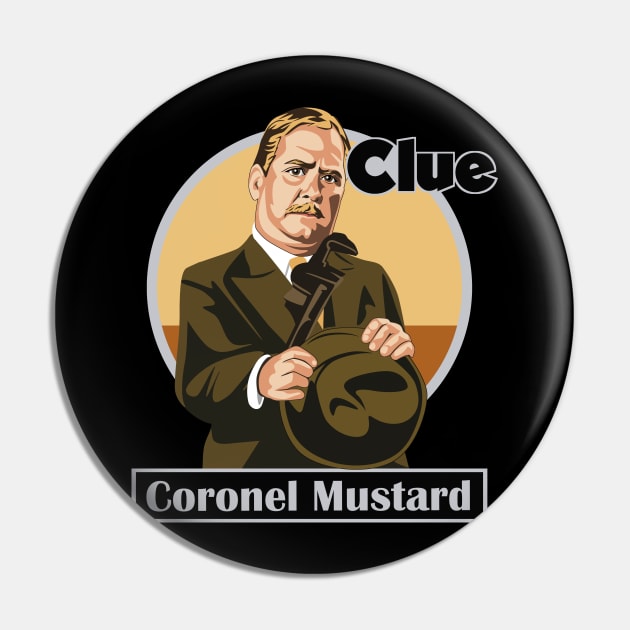 CLUE Coronel Mustard Pin by Tiro1Linea