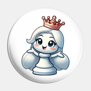 Cute Chess Queen Pin