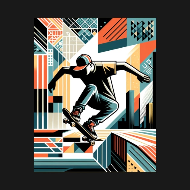 Skateboard Dynamics: Urban Patterns Edition by heartyARTworks