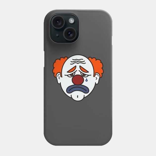 Sad clown Phone Case by 752 Designs