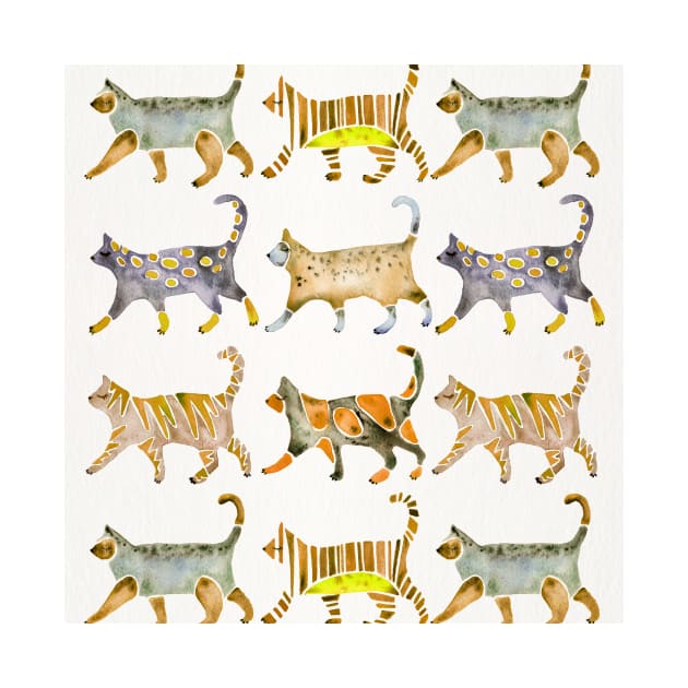 Yellow Cat Collection by CatCoq