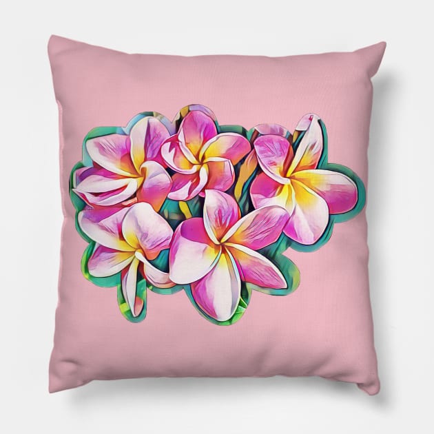 Plumeria passion Pillow by Spitfire