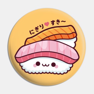 Nigiri Sushi Kawaii Pin