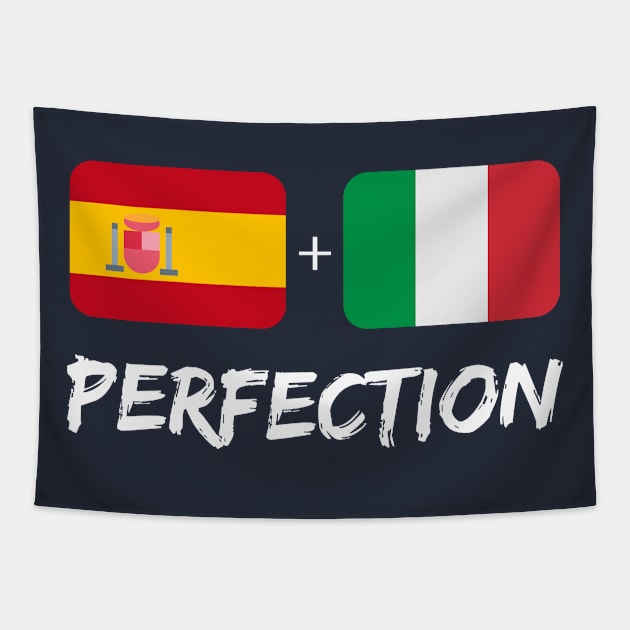 Spaniard Plus Italian Perfection Heritage Mix Gift Tapestry by Just Rep It!!