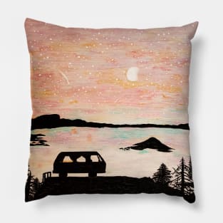 Crater Lake Van Life Pillow