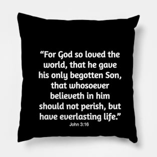 John 3:16 Bible Verse,Good Friday,Easter,happy Easter,for God Pillow