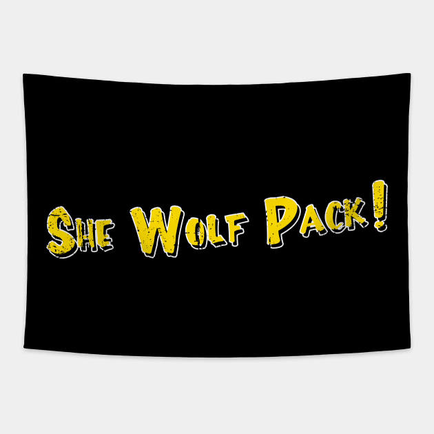 She Wolf Pack! Tapestry by nickbeta