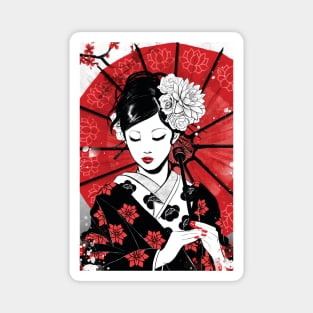 Japan Geisha Magnet