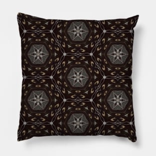 Black and White Stars Inside Hexes - WelshDesignsTP002 Pillow