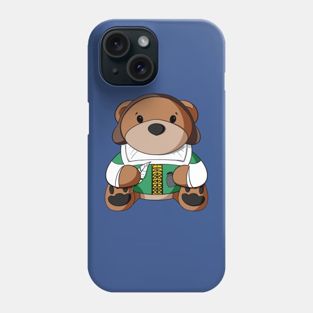 Shakespeare Teddy Bear Phone Case by Alisha Ober Designs