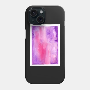 Watercolor galaxy in pink and purple Phone Case