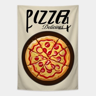 Pizza dish Tapestry