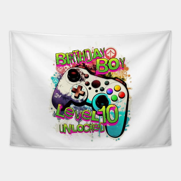 Birthday Boy Level 10 Unlocked! Tapestry by BankaiChu