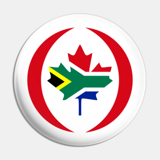 Canadian South African Multinational Patriot Flag Series Pin