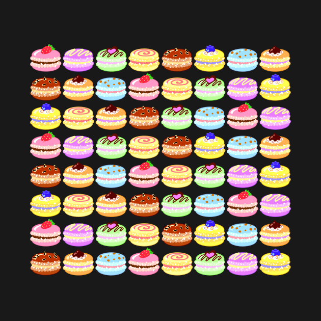 Colorful Macarons by magsterarts