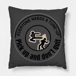 Commit to be fit. Pillow