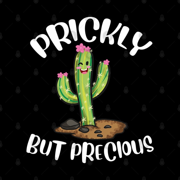 Prickly But Precious | Funny Cacti Gift | Cute Girls Cactus by Proficient Tees