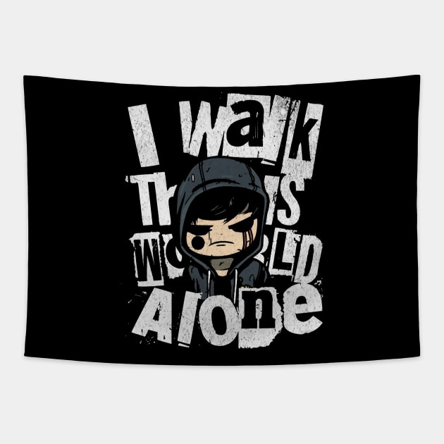 I Walk this World Alone Tapestry by apsi