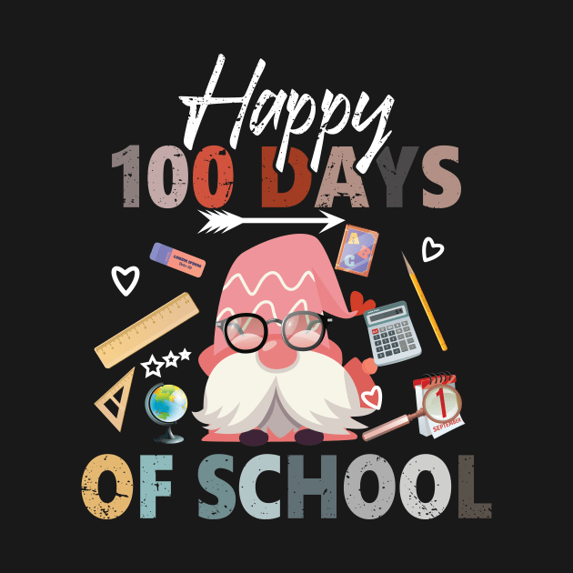 Happy 100th Day Of School Gnomes by GShow