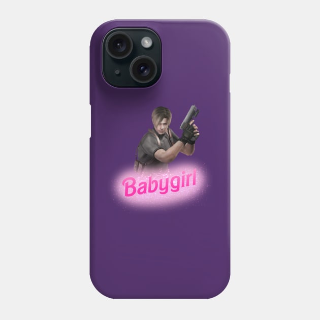 Leon Kennedy Babygirl Phone Case by whizz0