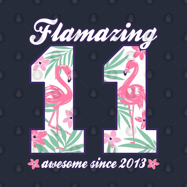 11th Birthday Flamazing 11 born 2013 Girls by FloraLi