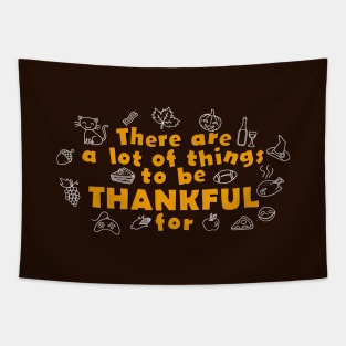 Thanksgiving Thankful Slogan Tapestry