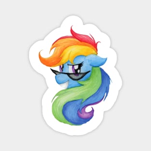 Rocky Rainbow Dash Magnet