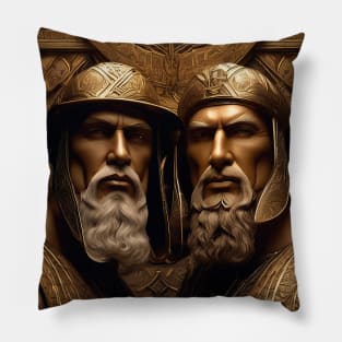 Brave soldiers of medieval feudal Spain Pillow