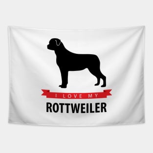 I Love My Rottweiler Tapestry