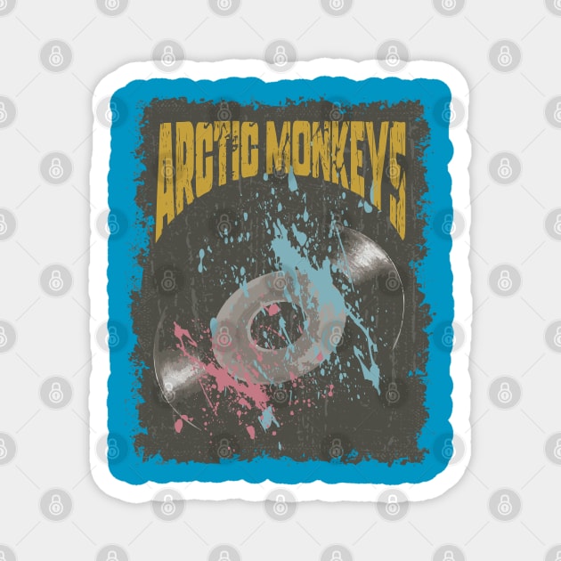 Arctic Monkeys Vintage Vynil Magnet by K.P.L.D.S.G.N