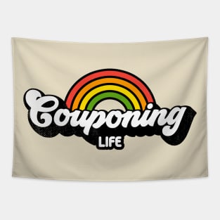 Groovy Rainbow Couponing Life Tapestry