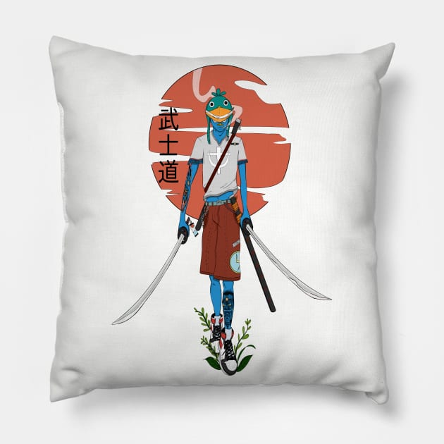 Samurai Pillow by Tomich