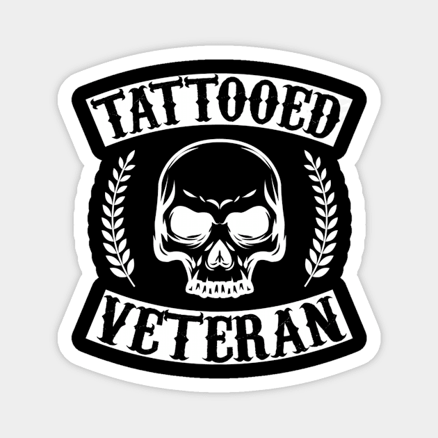 Tattooed Veteran Tattoo Gun Magnet by Spaceship Pilot