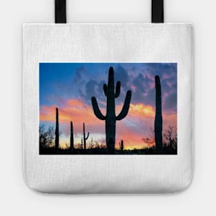 Saguaro Sunset Joshua Tree National Park Tote