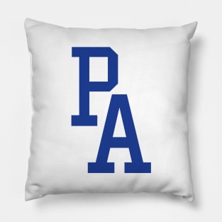 PA Dodger Logo - White Pillow